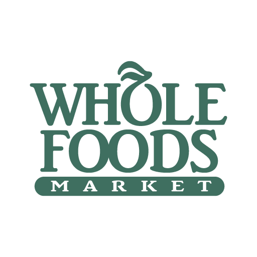 whole-foods Whole Foods Market logo featuring green text with a curved leaf design above the 'O' in "Whole.